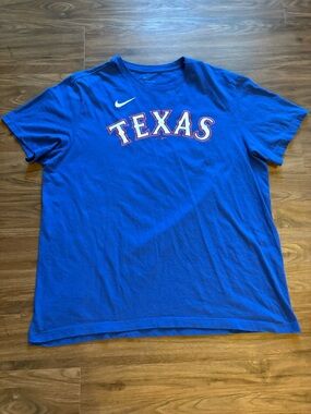 Nike Royal Blue 'TEXAS' Short Sleeve Crew Tee